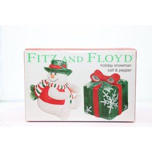 Salt & Pepper Shakers - Fitz and Floyd Holiday Snowman